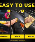 Step-by-step use of One Step Cleaner Wax Liquid Car Wax That Cleans Polishes And Protects Exterior Paint And Clear Coat