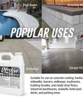 Deep Penetrating Silane Siloxane Concrete Driveway Sealer Forms A Straight Up Invisible Water Repellent Shield To Keep Masonry Looking Crisp While Totally Knocking Out Flakey Surface Layer Trouble used on various surfaces including driveways and pool decks.