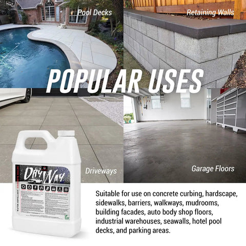 Deep Penetrating Silane Siloxane Concrete Driveway Sealer Forms A Straight Up Invisible Water Repellent Shield To Keep Masonry Looking Crisp While Totally Knocking Out Flakey Surface Layer Trouble used on various surfaces including driveways and pool decks.
