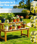 100Ft 360 Degree Adjustable Garden Irrigation System With 18 Nozzles And 1/4 Inch Tubing for potted plants and lawn