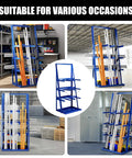 Heavy Duty Vertical Bar Rack For Lumber And Steel Rods Garage Storage Solution With 3000 Lb Weight Limit Built Tough As Nails in workshop.