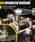 2 In 1 Screw Extractor Set With Three Eighths Inch Drive For Bolt Removal Includes One Eighth And Seven Thirty Second Inch Bits Made From Chrome Molybdenum Steel Hex Head Design Works With Wrench Or Power Tools Two Pack in use on engine block