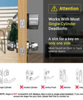 Aegis Smart Door Lock With WiFi Gateway, Auto Unlock And Auto Lock, compatible with single-cylinder deadbolts instructions.
