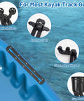 13.3 Inch Kayak Gear Track Set Two Pack With Low Profile Rails For Mounting Rod Holders Cup Holders Anchor Cleats And Gear Storage Includes 20 Stainless Steel Screws For Secure Marine Use On Fishing Kayaks, paddle holder