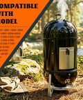 Cool Touch Damper Handle for Smokey Mountain WSM Kettle Grill, Heat Resistant Thumb Knob With M8 Threaded Stem in outdoor setting