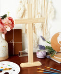 Killer Natural Unfinished Wood Crosses For Arts And Crafts Projects And 2 Pack Measuring 7.9 X 15.5 Inches on a styled tabletop.