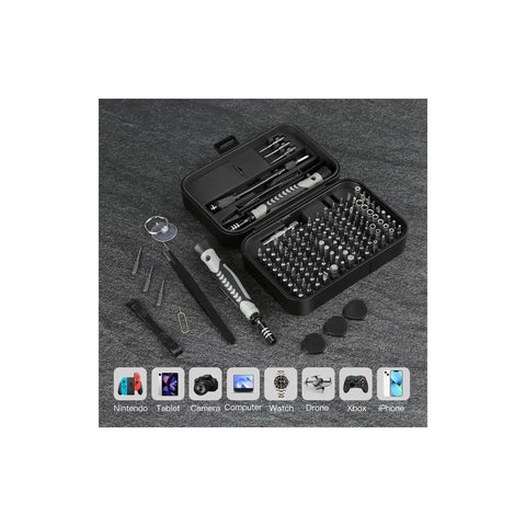 Versatile 130 In 1 Screwdriver Bit Set With Ratchet Drive And Tool Box Perfect For Electronics Laptop Repairs And Household Fixes Featuring Hex Torx Slotted Tips You Need Today, open case