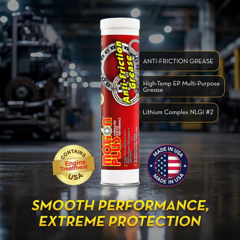White Lithium Complex NLGI 2 High Temp EP Multi Purpose Grease 14 Oz Tube in industrial setting
