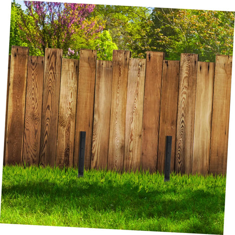 Heavy Duty Fence Post Repair Kit 2 Pack Thickened Metal Fence Anchors for Metal and Wood Posts Weather Resistant Ground Spike