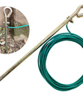 Portable Ground Rod With Fifteen Foot Copper Ground Wire UL Listed For Electric Fences Antennas Satellite Dishes Ground Posts