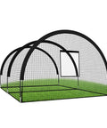 Alt Tag: Pro Grade 32ft Backyard Batting Cage With Complete Hitting Net, Sturdy Fiberglass Frame, 1 Inch Grid Polyester Net For Baseball, Softball, And Golf Practice