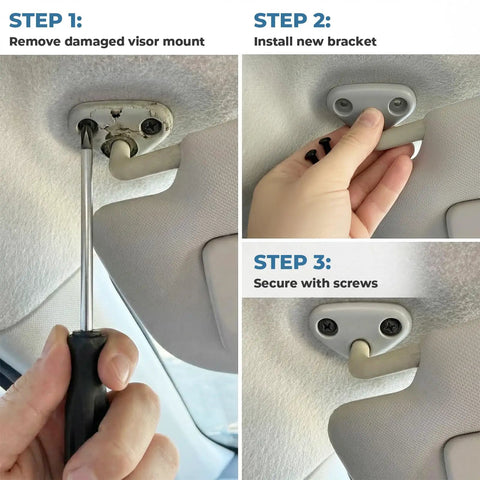 Installation steps for Subaru Sun Visor Mount Clip Replacement For Forester 2003 Through 2005 And 2009 Through 2016 Impreza.