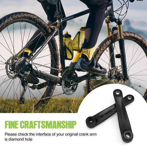 170 Millimeter Diamond Hole Crank Arm For BBS02 HD Mid Drive E Bike Kits Aluminum Alloy Crank Leg Fits Mid Motor E Bike Right Drive Side