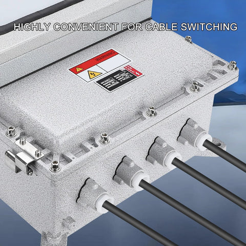 Rugged Explosion Proof Electrical Box For Outdoor Use Weatherproof Aluminum Alloy Junction Box with cable connectors view