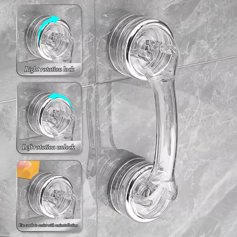 Strong Suction Cup Handle For Glass Doors And Windows Cabinets And Refrigerators No Drilling Installation Detachable Reusable