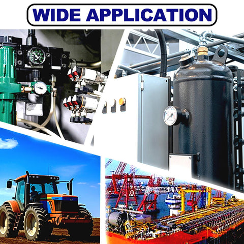 Nitrogen Charging Kit For Hydraulic Accumulators With Gauges, Nitro Pressure Test Tool, Gas Charging System For Hydraulics, Universal Accessory Set For Different Tank Interfaces, Flexible High Accuracy Performance