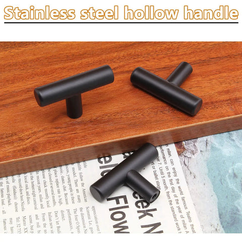 Matte Black Round Cabinet Knobs And Drawer Pulls 2 Inch 5 Pack Modern Classic Kitchen Cupboard Hardware For Furniture Upgrade Top Shelf Rock Solid Build