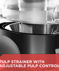 Compact Vertical Juicer For Fruits And Vegetables With Powerful 400 Watt Motor Stainless Steel Cutter And Strainer