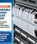 Ultra Slim Cat6a Patch Cables 0.5ft White 10-Pack Bendable And Flexible Ethernet Leads For Beastly 10Gbps Networking