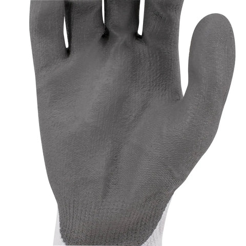 Ghost Series Cut Protection Level 2 Work Gloves For Industrial Use, palm side of large glove, multi-color, heavy duty for safety.