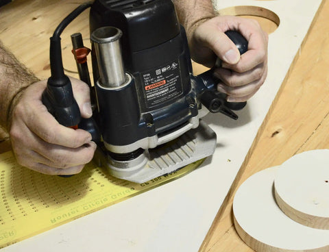 Rock Solid Router Circle Cutting Jig And Dead On Precision Router Guide for smooth ring cutting with plunge router.