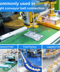 12 Inch Belt Lacing Fastener For Conveyor Belts Stainless Steel Spike Fastener Light Duty Splice Kit Fits Belts Equipment Use