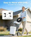 Solid Pick One Knob Airless Paint Sprayer With 3000 Psi and Easy Start Interface designed for newbies in use with a paint bucket.