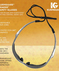 Nemesis Safety Glasses Smoke Anti Fog Lenses With Silver Frame Lightweight And Sporty Design Resists Fog Includes Case