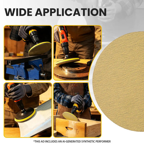 Various applications of Heavy Duty 6 Inch Hook And Loop Sanding Discs Set Of 30 With Premium Aluminum Oxide Paper in woodworking.