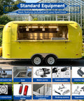 Ready Roll Yellow Food Truck For Pasta And Catering Hustle Packaged With A Full Commercial Kitchen And Private Restroom built different showcasing standard equipment.