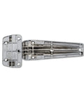Heavy Duty Double Knuckle Truck Body Hinge With Ribbed Support Base Non Rising Right Hand Fit precision drilled mounts view from above.