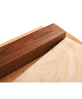 Pro Grade Shooting Board Jig For Hand Planes Delivers Dead Nuts Accuracy With A Swap Easy Ninety And Forty Five Degree Base wood handle and ply surface