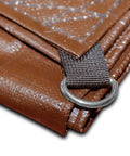 Close-up of Industrial-Grade Waterproof Tarp 30x40 Ft Heavy-Duty Polyethylene Cover with D-Ring and reinforced corners.