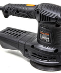 5 Inch Variable Speed Random Orbital Sander With 3.7 Amp Motor, Dual Grip Handle, Hook and Loop Pad, 6000 to 13000 Orbits Per Minute