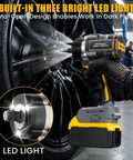 Half Inch Cordless Impact Wrench Compatible With DeWalt 20V Max Batteries High Torque For Heavy Duty Jobs with LED lighting