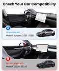 LOWEEY Juniper roof sunshade for Tesla Model Y (2025–2026), black UPF200+ foldable shade with storage bag.