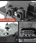 Close-up of Front Left Driver Side Door Lock Actuator Replacement for Chevrolet Corvette 2005-2013 and Cadillac XLR 2004-2009 with 8-pin connector