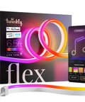 6.5ft RGB LED Strip Tube Flexible With 16M Colors, USB C Powered, App Controlled Lighting For Gaming And Room Vibe displayed on phone app