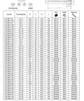 Heavy Duty Tool Holder Collet Chuck With Long Handle For C10 C12 C16 C20 C25 C32 C40 Machine Vise Clamping specifications chart