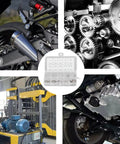 120Pcs E Clip Circlip Retaining Ring Set In Stainless Steel with gear systems and machinery applications background