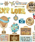 Travel The Map Bulletin Board Set For Classrooms 27 Piece Travel Cutouts Including Balloons Globes And Motivational Sayings