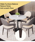 Set Of Twelve Adjustable Furniture Levelers With 1/4 20 Unc Thread Table Feet And Chair Glides To Fix Wobbly Legs In No Sweat Fashion For A Butter Smooth Ride And Zero Wobble Everyday on balanced table and chairs.