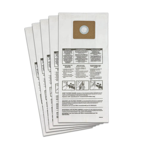 Disposable Filter Bags For 3.5 Gallon Wall Mount And HangUp Vacs Dry Pickup Only Quick Cleanup No Mess Disposal 3 Pack Replacement Bags
