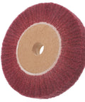 Heavy Duty VOSAREA Bench Grinder Buffing Wheel With Nonwoven Abrasive Cloth for fine finishing, brown abrasive pad, grit 320.