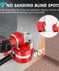 Beast Mode Three Axis Triple Head Concrete Grinder 4 Inch Floor Grinder 2800 Watts 6 Speed Power Tool with dust extraction