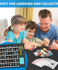 Family exploring Geology Starter Kit With 54 Piece Rock Collection Including Gemstones Crystals And Minerals Learning Book And ID Cards