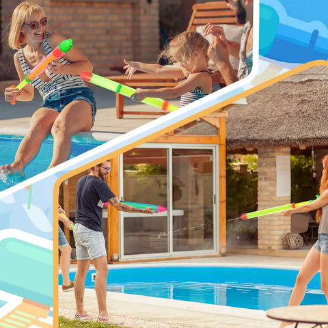 36 Pack Crayon Water Guns 16 Inch Long Water Shooters With Easy Grip Handles Totally Random Color Variants for kids and adults by the pool