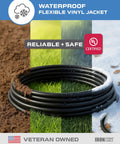 Beefy 100 Foot Outdoor Extension Cord With Three Outlets Weatherproof SJTW 16 Gauge 3 Conductor Cable on varied terrain