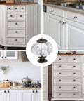 Clear Acrylic Pumpkin Cabinet Knobs Set Of 10 Dope Vintage Decorative Drawer Pull Handles for kitchen and dresser