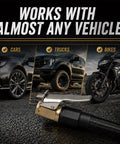 Locking Air Chucks For Tires With Quick Connect And 8mm Clip-On Adapter, works with cars, trucks, bikes, heavy-duty brass